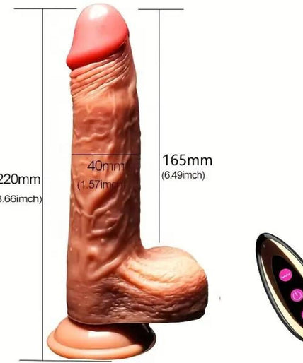 Armony – Realistic Dildo Vibrator & Thrusting Remote Control 22.5 Cm