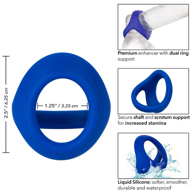 Calexotics – Admiraal Cock Ball Dubbele Ring Blauw