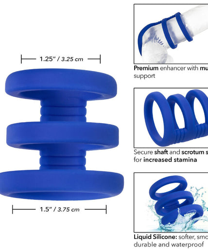 CALEXOTICS - ADMIRAL TRIPLE COCK CAGE BLUE