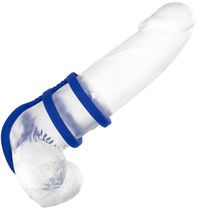 Calexotics – Admiral Drievoudige Penis Kooi Blauw