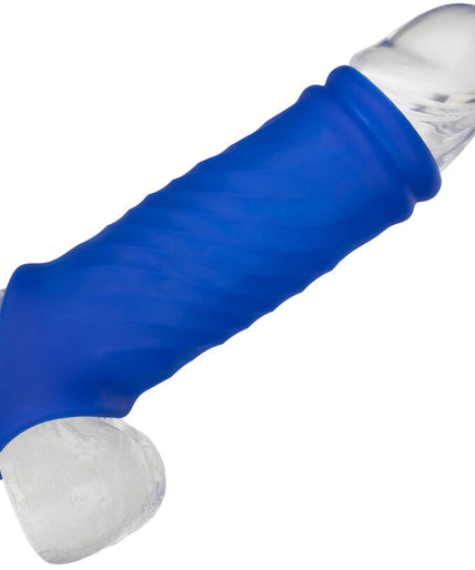 Calexotics – Admiral Wave Penis Cover Liquid Silicone Blue