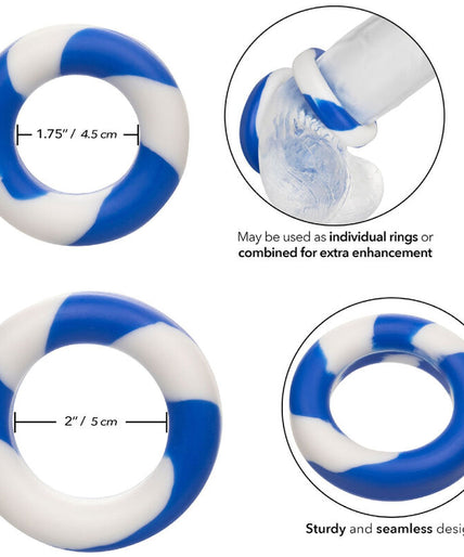 CALEXOTICS - ADMIRAL SET 2 PENIS RINGS