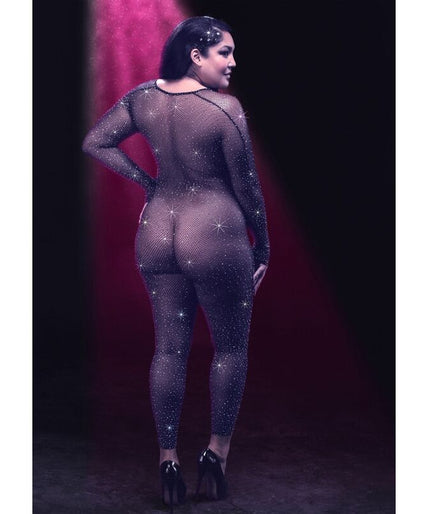 CALEXOTICS - RADIANCE CROTCHLESS FULL BODYSUIT RHINE PLUS SIZE