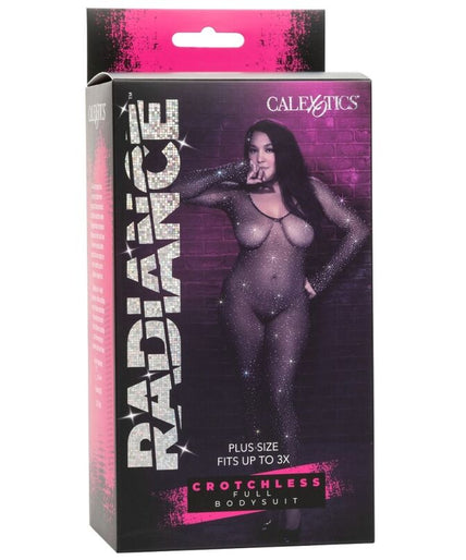 CALEXOTICS - RADIANCE CROTCHLESS FULL BODYSUIT RHINE PLUS SIZE