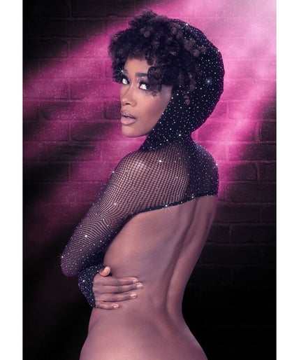 CALEXOTICS - RADIANCE HOODED SHOULDER SHRUG RHINE