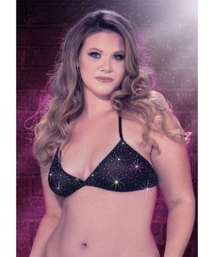 CALEXOTICS - RADIANCE TRIANGLE BIKINITOP STRASS PLUS SIZE