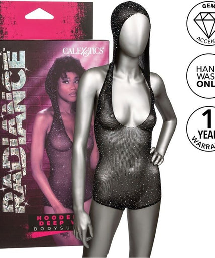 CALEXOTICS - RADIANCE HOODED DEEP V BODYSUIT