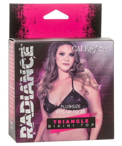 CALEXOTICS - RADIANCE TRIANGLE BIKINI TOP RHINE PLUS SIZE