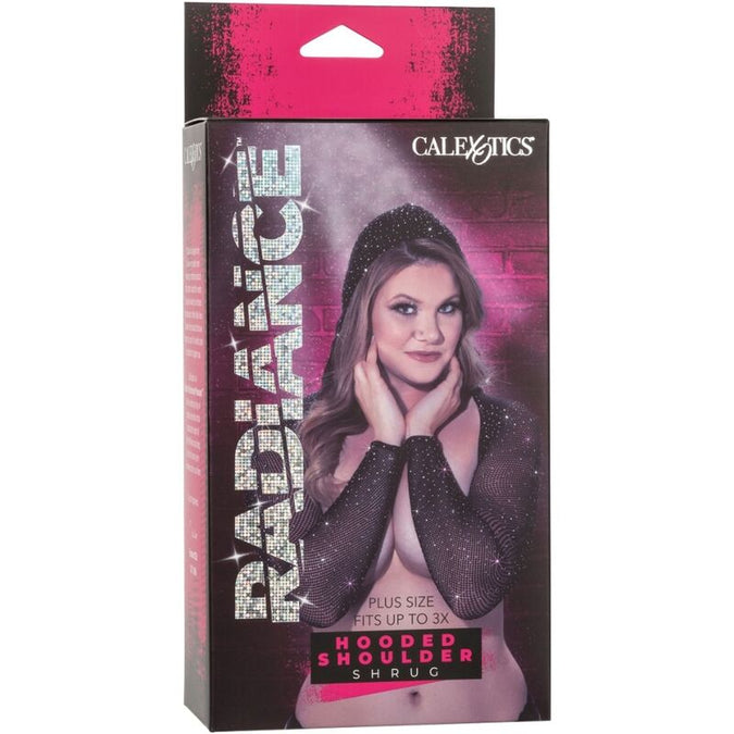 Calexotics – Radiance Hooded Shoulder Shrug Rhine Plus Size
