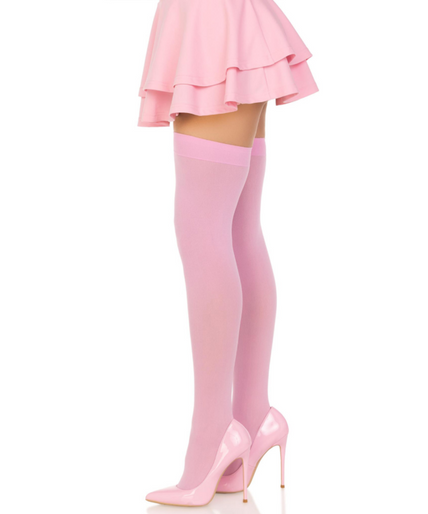 LEG AVENUE - NYLON DIJBEENKOUZEN ROZE