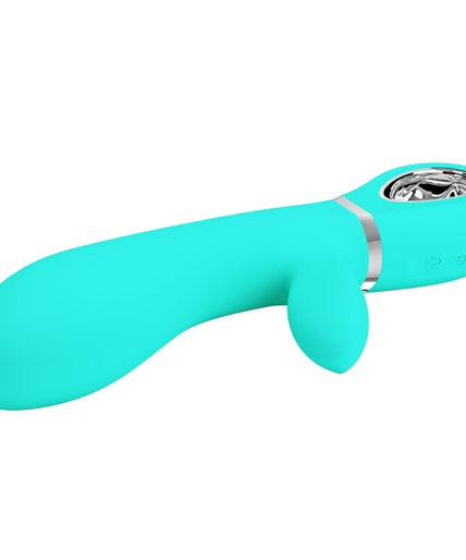 PRETTY LOVE - THOMAS MULTIFUNCTION G-SPOT VIBRATOR AQUA GREEN