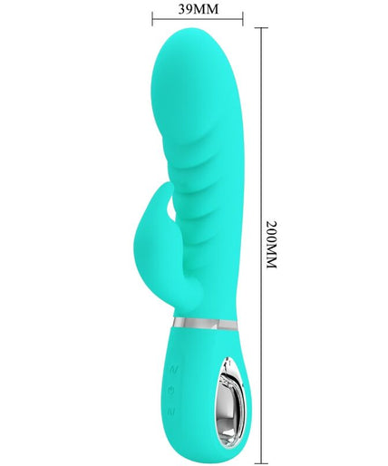 PRETTY LOVE - PRESCOTT MULTIFUNCTION G-SPOT VIBRATOR AQUA GREEN