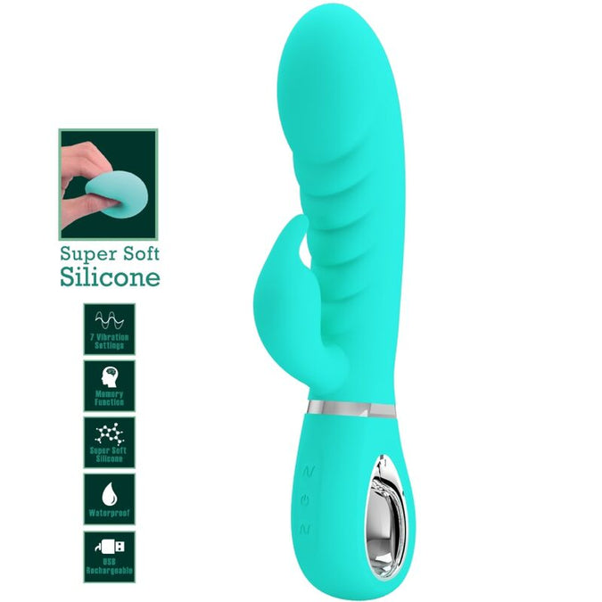 Pretty Love – Prescott Multifunction G – Spot Vibrator Aqua Groen