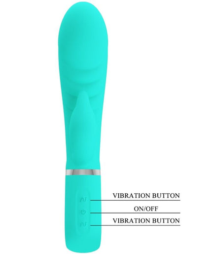 PRETTY LOVE - PRESCOTT MULTIFUNCTION G-SPOT VIBRATOR AQUA GREEN