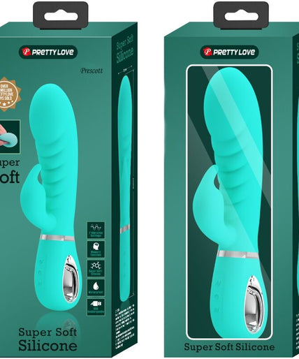 PRETTY LOVE - PRESCOTT MULTIFUNCTION G-SPOT VIBRATOR AQUA GREEN