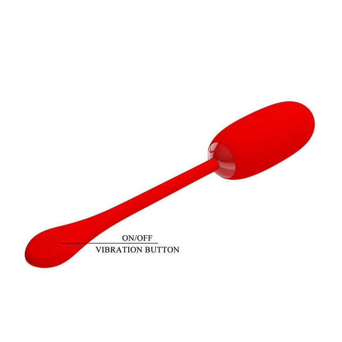 Pretty Love – Julius Waterproof – Rechargeable Vibrating Egg Red