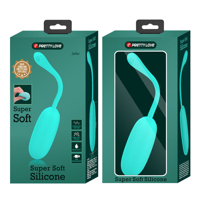Pretty Love – Julius Waterproof – Rechargeable Vibrating Egg Aqua Green