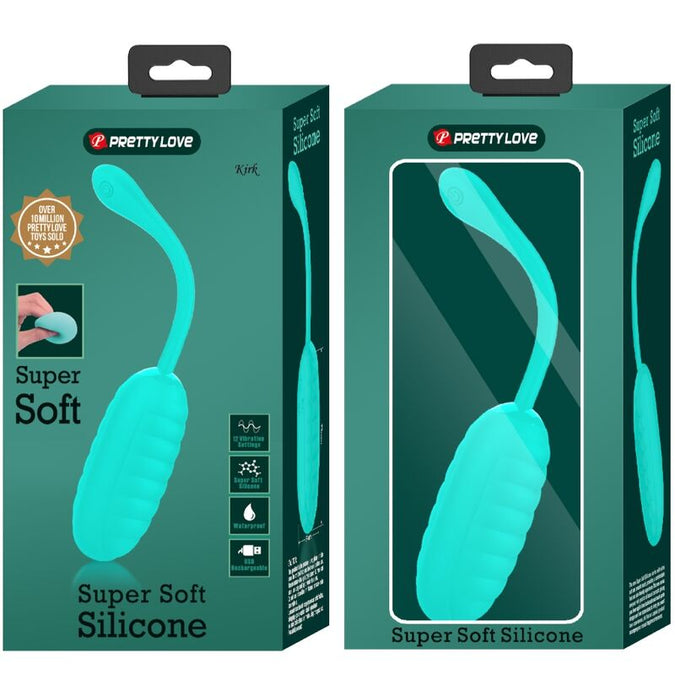 Pretty Love – Kirk Rechargeable Vibrating Egg Aqua Green