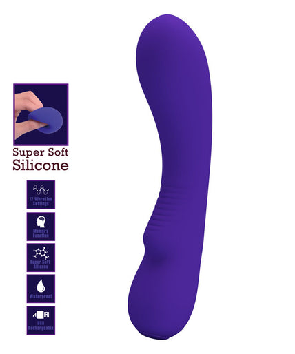 PRETTY LOVE - PRESCOTT RECHARGEABLE VIBRATOR PURPLE