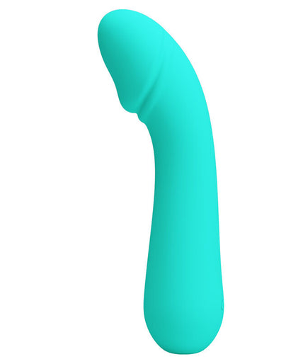 PRETTY LOVE - CETUS RECHARGEABLE VIBRATOR AQUA GREEN