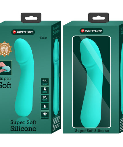 PRETTY LOVE - CETUS RECHARGEABLE VIBRATOR AQUA GREEN