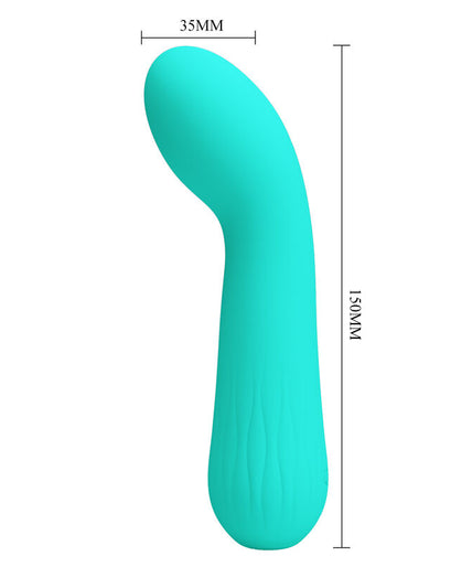 PRETTY LOVE - FAUN RECHARGEABLE VIBRATOR AQUA GREEN