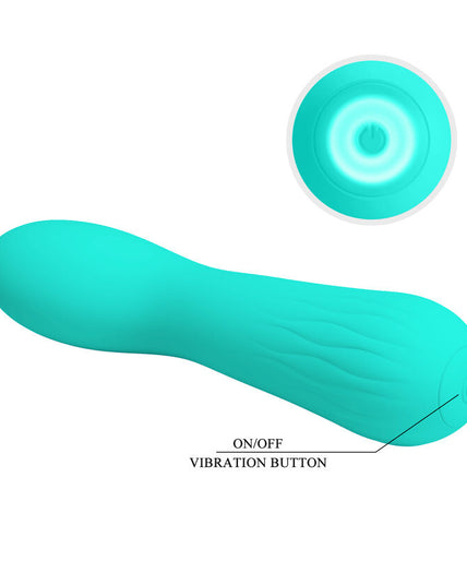 PRETTY LOVE - FAUN RECHARGEABLE VIBRATOR AQUA GREEN