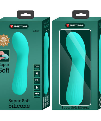 PRETTY LOVE - FAUN RECHARGEABLE VIBRATOR AQUA GREEN