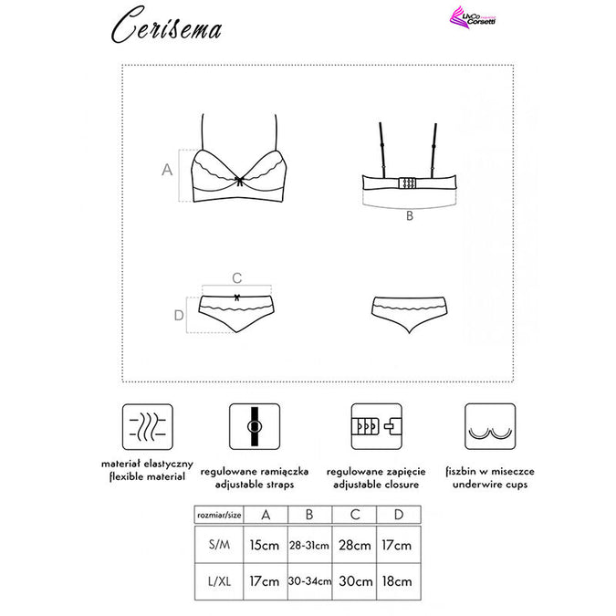LIVCO CORSETTI FASHION - CERISEMA LC 21005 BEHA + SLIP KORAAL