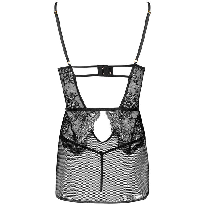 LIVCO CORSETTI FASHION - BARIRIN LC 90633 SHIRT + PANTY ZWART L/XL