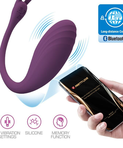 PRETTY LOVE - CATALINA VIBRATOR APP REMOTE CONTROL PURPLE