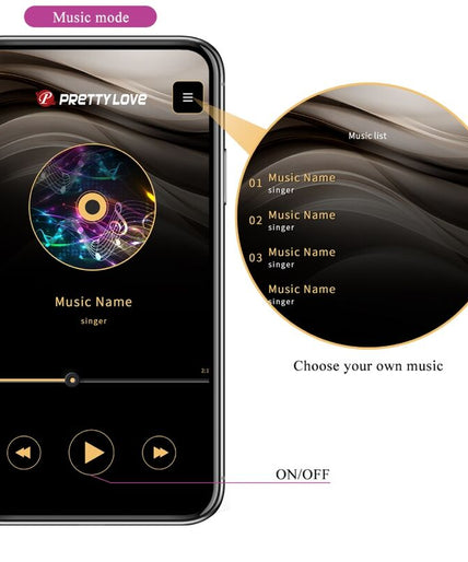 PRETTY LOVE - CATALINA VIBRATOR APP REMOTE CONTROL PURPLE