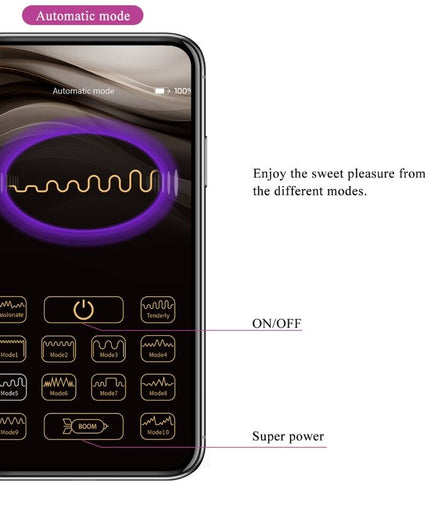 PRETTY LOVE - CATALINA VIBRATOR APP REMOTE CONTROL PURPLE