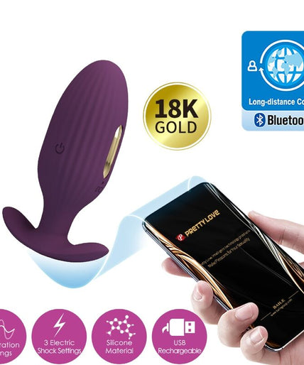 PRETTY LOVE - JEFFERSON APP CONTROLLED ANAL PLUG PURPLE
