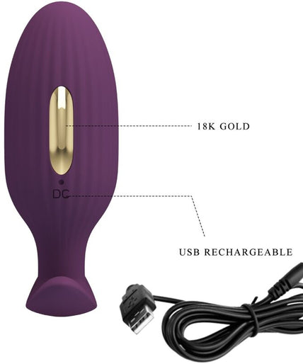 PRETTY LOVE - JEFFERSON APP CONTROLLED ANAL PLUG PURPLE