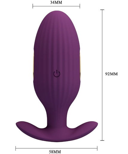 PRETTY LOVE - JEFFERSON APP CONTROLLED ANAL PLUG PURPLE