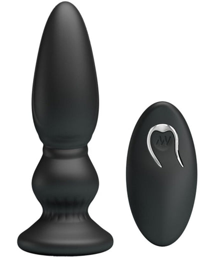 MR PLAY - KRACHTIGE VIBRATOR AFSTANDSBEDIENING ANALE PLUG ZWART