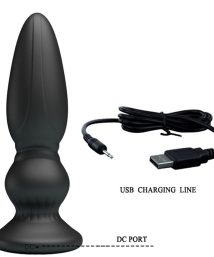 MR PLAY - POWERFUL VIBRATOR REMOTE CONTROL ANAL PLUG BLACK