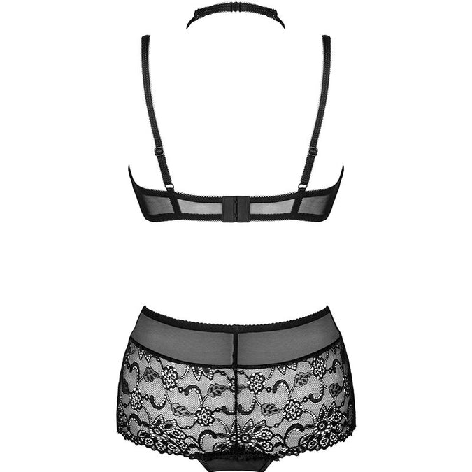 LIVCO CORSETTI FASHION - LINERA FOR THE SENSES COLLECTIE BH + SLIP ZWART