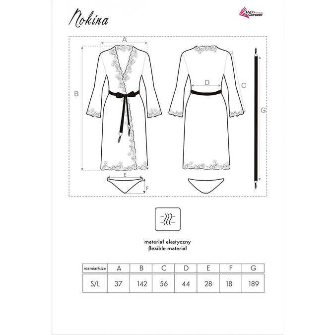 LIVCO CORSETTI FASHION - NOKINA LC XG055 JAPON + SLIP ZWART ONE SIZE