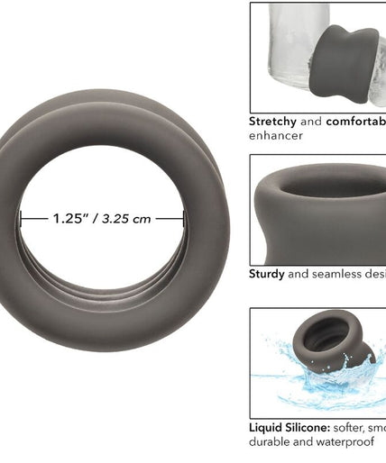 CALEXOTICS - ALPHA SCROTUM STRETCHING RING BLACK