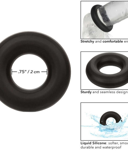 CALEXOTICS - ALPHA PROLONG MEDIUM RING BLACK