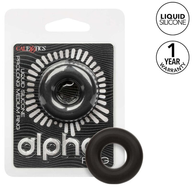 Calexotics – Alpha Prolong Medium Ring Zwart