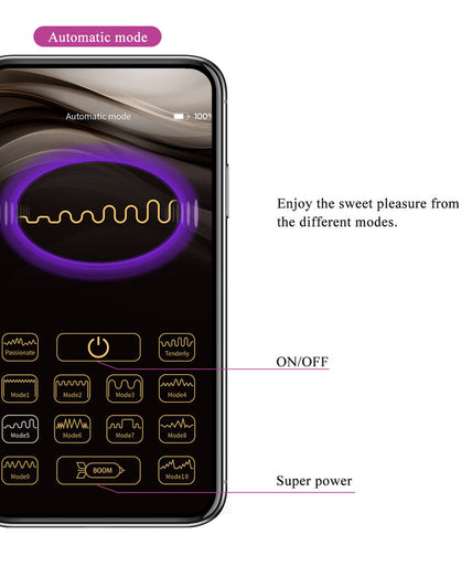 PRETTY LOVE - HECTOR ELECTROSHOCK VIBRATOR BY APP CONTROL PURPLE