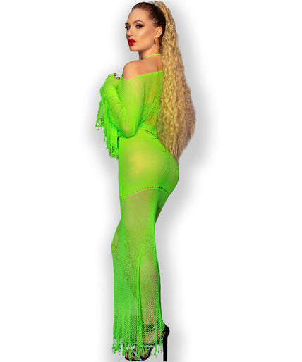 CHILIROSE - CR 4666 TOP & ROK GROEN S/M