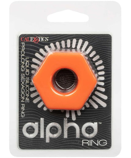 CALEXOTICS - ALPHA PROLONG SEXAGON RING ORANGE