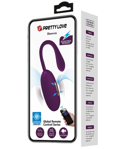 PRETTY LOVE - DOREEN PURPLE RECHARGEABLE VIBRATING EGG