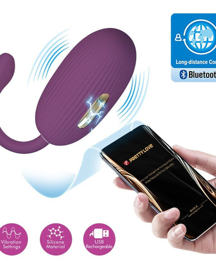 PRETTY LOVE - DOREEN PURPLE RECHARGEABLE VIBRATING EGG