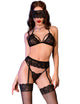 Chilirose – Cr 4467 Set Four Pieces Black L/xl