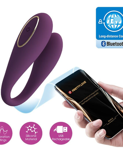 PRETTY LOVE - AUGUST AFSTANDSBEDIENING GLOBALE DUBBELE PLEZIER VIBRATOR